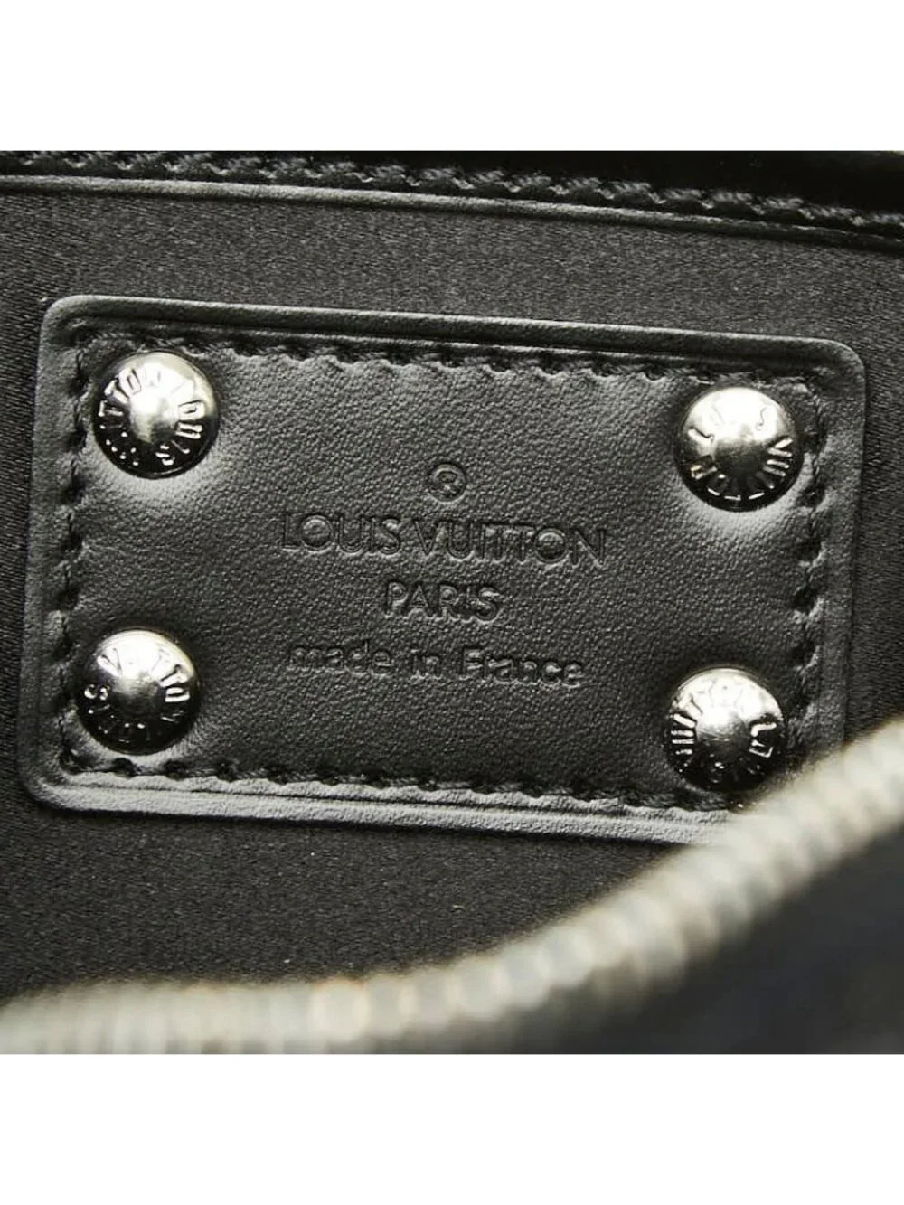 Louis Vuitton Monogram Satin Pochette Kondouffe Shoulder Bag Black